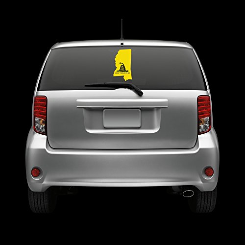 Mississippi State Shaped Gadsden Flag Windshield Sticker Self Adhesive Vinyl Ms Fa