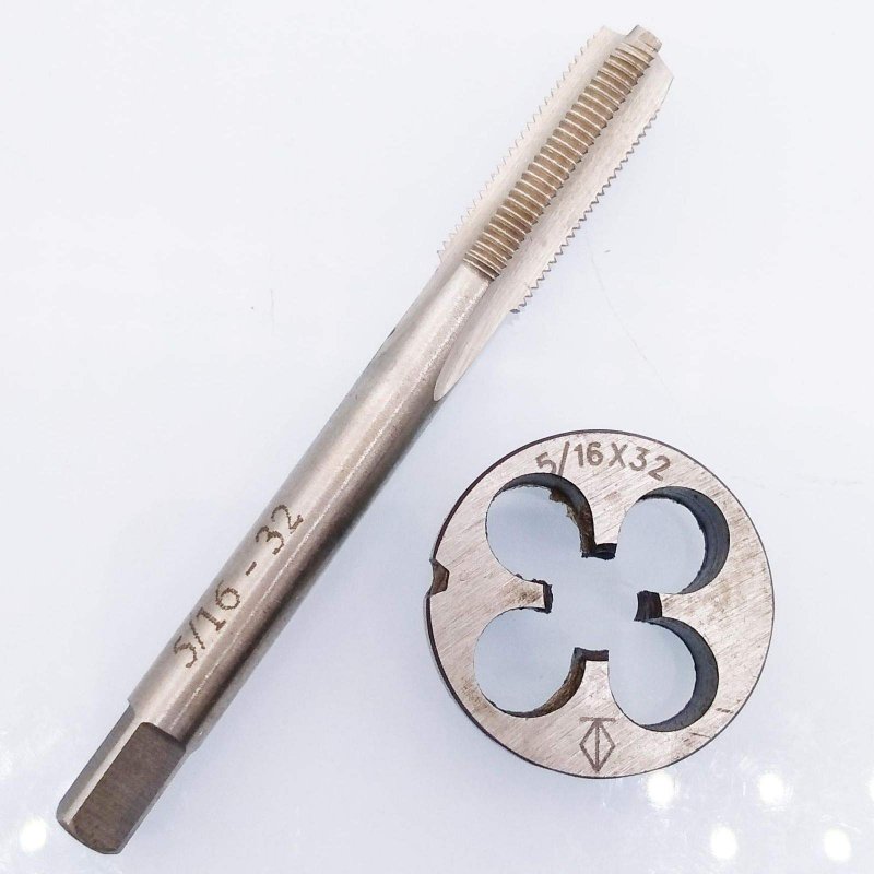 Hss 5 16-32 Uns Tap And Die Set Right Hand High Speed Steel Threading Tool Kit