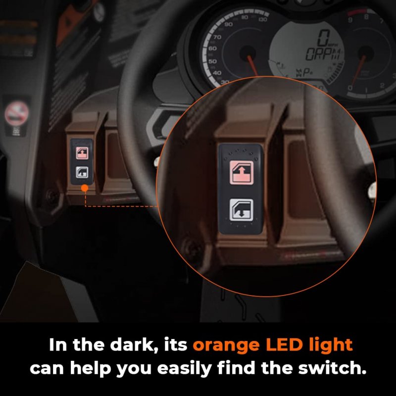 Left Driver Side Power Window Switch For Can Am Defender And Max Hd8 Hd10 2 Pack Replace 710004979 705800048 8 Pin Plug Play