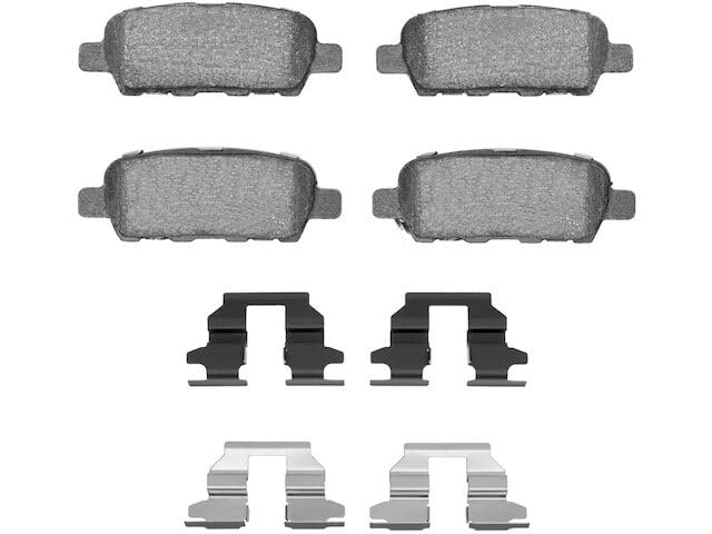 Rear Ceramic Brake Pad Set For 2002 2021 Nissan Altima Fwd With Mechanical Parking Foot Applied Low Dust And Excellent Fade