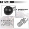 X Autohaux 25mm Motorcycle Ball Mount Portable Tripod Adapter Rear View Mirror Screw Head With M10 Threaded Bolt