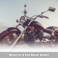 X Autohaux 25mm Motorcycle Ball Mount Portable Tripod Adapter Rear View Mirror Screw Head With M10 Threaded Bolt