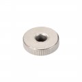 Uxcell Round Knurled Thumb Nuts Conector Lock Adjusting M5 Female Threaded Thin Type Nickel Plated Pack Of 30