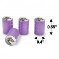 Walleye Fishing 7 Valve Stem Caps For Tire Rim Wheel Aluminum Purple