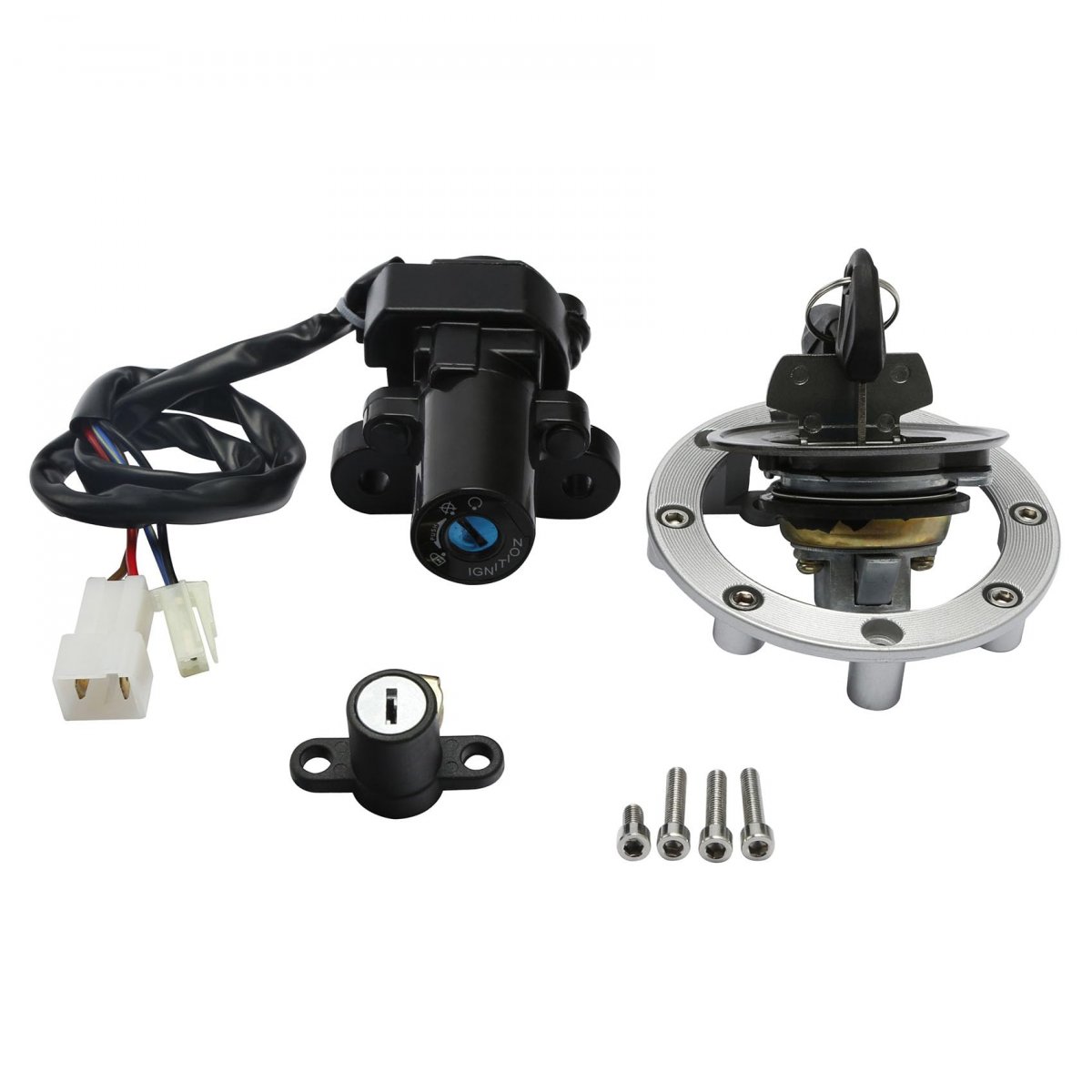 Ignition Switch With Gas Cap And Seat Lock For Yamaha Yzf R6 2003 2005 R1 2002 Mt03 2006 2012 Mt09 2013 2016 Fjr1300 Fz6 Fz09
