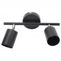 Led Track Lighting Fixtures 2 Heads 10 8in 90 Degrees Rotatable Light Ceiling Spot For Gu10 Bulb
