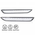 G-plus White Led Rear Side Marker Lights Lamps With Bulbs Compatible Ford Mustang 2015-2022 Fr3z-15a201-a Fr3z-15a101-a
