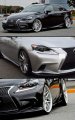 F-sport Style Jdm Front Bumper Lip Splitter Compatible With For 2014-2016 Lexus Is250 Is350 Is200t