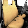 A27 Custom Fit Front Bench Seat Cover For 1986 Toyota Pickup Regular Cab Beige Premium Velour Molded Headrest Large 5 To 7 In 