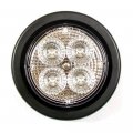 Fortpro 2-1 2 Amber Round Clearance Marker Led Light With 4 Leds And Clear Lens F235134