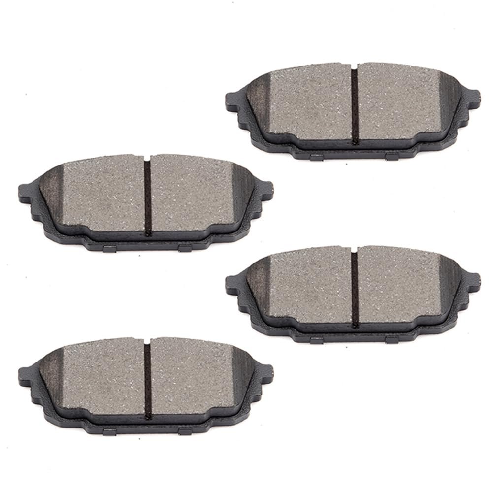 Rear D892 Ceramic 4pcs W Hardware Disc Brake Pad Set