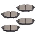 Rear D892 Ceramic 4pcs W Hardware Disc Brake Pad Set 