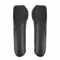 X Autohaux 1 Pair Car Front Seat Armrest Cover Replacement Microfiber Leather Black For Honda Cr-v 2007-2009