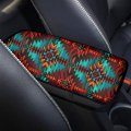 Toaddmos Tribal Aztec Soft Car Armrest Cover Universal Auto Center Console Pad Fit For Suv Truck Sedan Stylish Printed Cushion 