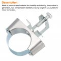 Uxcell 10pcs Conduit Hanger With Beam Clamp Fit For 2 50mm Pipe Support Bracket Cable Hangers I-beam