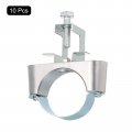 Uxcell 10pcs Conduit Hanger With Beam Clamp Fit For 2 50mm Pipe Support Bracket Cable Hangers I-beam