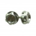 Tc-motor Cnc Aluminum Handlebar Knobs For Z50 Monkey Bike Motor Motorcycle Silver 