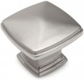 Cosmas 10 Pack 4304sn Satin Nickel Cabinet Hardware Bifold Bi-fold Door Oversized Square Knob 1-11 16 