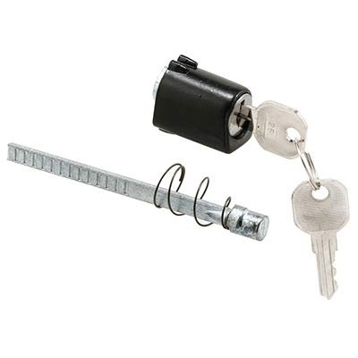 Black Keyed Push Button Locking Unit For Colonial Type Latches K5099 Conversion Kit With Two Keys And Break Off Tab Door