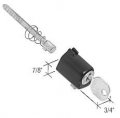Black Keyed Push Button Locking Unit For Colonial Type Latches K5099 Conversion Kit With Two Keys And Break Off Tab Door