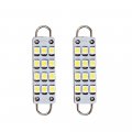 2 Pcs 44mm 12 Smd Rigid Loop White Festoon 1 73 In Led Light Bulbs 561 562 567 For Interior Reading Dome Glove Box And Map 