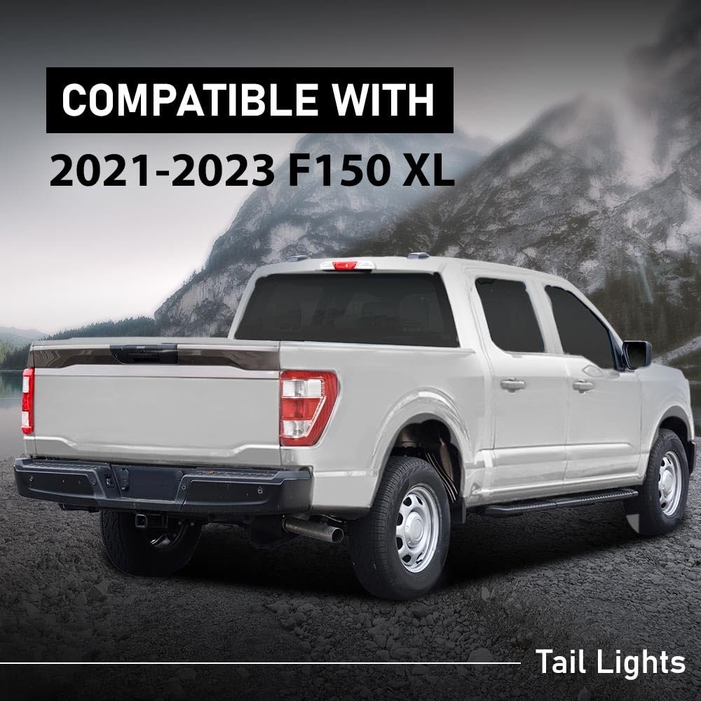 Tail Lights Brake Lamp For Ford F150 Xl 2021 2023 Fits Factory Incandescent And Without Blind Spot Models Driver Passenger Side