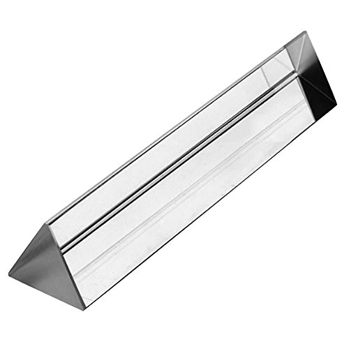 8 Amlong Crystal Optical Glass Triangular Prism For Teaching Light Spectrum Physics 200mm