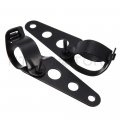 Side Mount Headlight Clamp Brackets For 34 To 46mm Fork Tubes Universal Motorcycle Billet Aluminum Black Mt299-006-bk1
