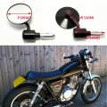 Universal Black Motorcycle Aluminum Rearview Side Mirrors 7 8 Bar End For Cafe Racer Bobber Cruiser Scooter Black 1