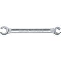 Double Ended Open Ring Spanner 22 X 24 Mm Angled Chrome Alloy Steel Wrench With Anti Slip Drive Profile For Confined Spaces 