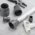 2 Pcs Upvc Reducer Pipe Fitting 1-1 X1 Pvc Straight Coupling Adapter Connector For Home Sewer Plumbing Water Line Grey 
