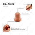 Plasma Cutting Electrode 192047 Gouge Tip 192204 For Miller Ice-50c Torch Consumables Kit 15pcs