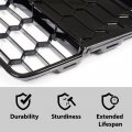 G-plus 3pcs Honeycomb Mesh Front Bumper Lower Grills Compatible With Ford Focus S Se 2012 2013 2014 Grille W Triangle Grill