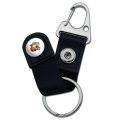 Graphics More Rochester Institute Of Technology Primary Logo Keychain With Leather Fabric Belt Clip-on Carabiner