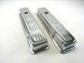Chevy Sbc 283 350 383 Steel Baffled Short Valve Cover For Chrome E41512c 
