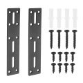 Straight Steel Flat Plate 2pcs 177x40mm Heavy Duty Mending With Holes Metal Reinforcement Mounting Joining Bracket Screws For