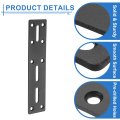 Straight Steel Flat Plate 2pcs 177x40mm Heavy Duty Mending With Holes Metal Reinforcement Mounting Joining Bracket Screws For
