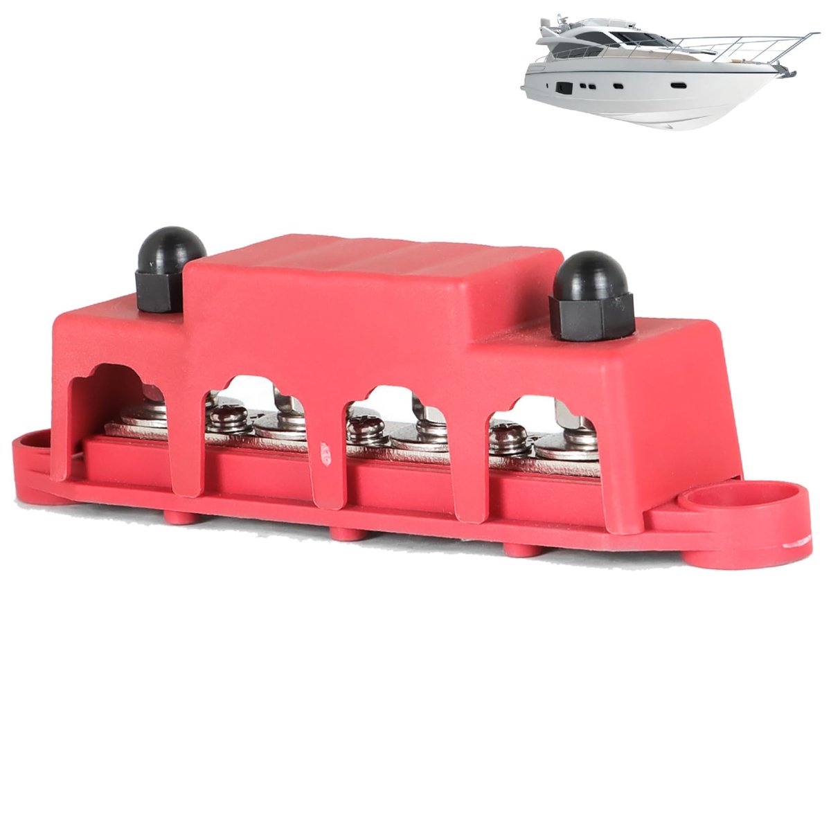 4 Post Busbar Bus Bar Power Distribution Block 12v 250a Replacement For Marine Automotive And Wiring