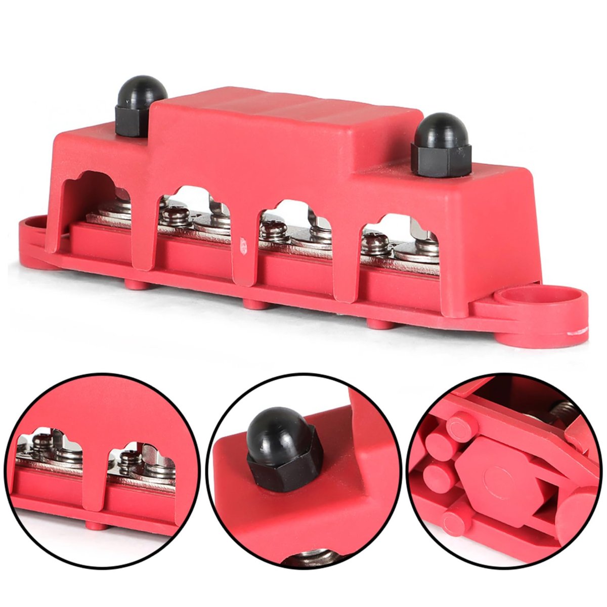 4 Post Busbar Bus Bar Power Distribution Block 12v 250a Replacement For Marine Automotive And Wiring