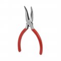 Uxcella Bent Long Nose Pliers 5-inch Forged From High Carbon Steel Nickel Plating