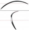 Oe Plaid Style Real Carbon Fiber Trunk Spoiler Wing Compatible For 2021-2023 Tesla Model S All Models