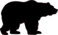 Stickertalk 3in X 2in Bear Silhouette Sticker Vinyl Wildlife Vehicle Bumper Stickers 