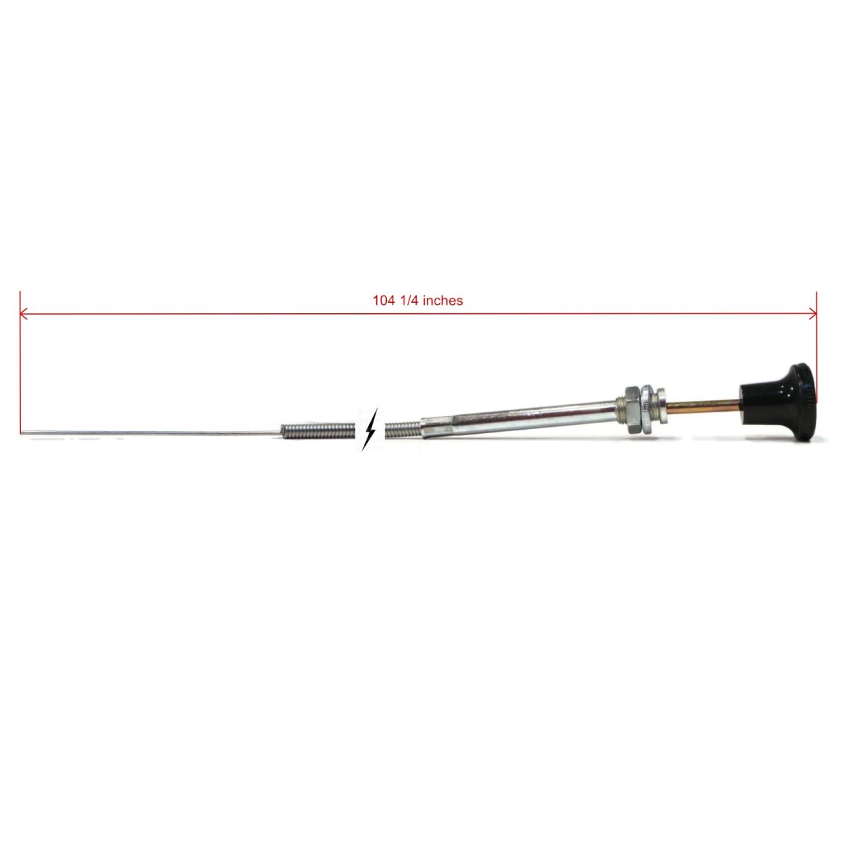 The Rop Shop Pack Of 3 Universal Choke Push-pull Control Cable For Rotary 237 Mower Tractor