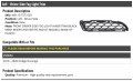 Marketplace Auto Parts Left Driver Side Fog Light Inner Trim Compatible With 2018-2020 Dodge Durango Fits S R T Rt And Gt
