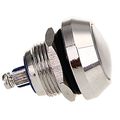Round Momentary Metal Push Button Switch 12mm Dc 36v 2a With Screw Terminals Silver Panel Mount Normally Open Home0061 