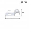 Uxcell 15 64 Emt One Hole Strap Pipe Zinc-plated Steel Reinforced Rib For Fixing On Various Surfaces 50pcs