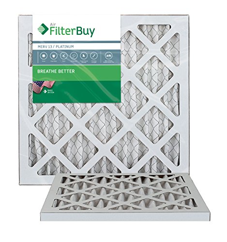 Afb Platinum Merv 13 12x12x1 Actual Size Pleated Ac Furnace Air Filter Pack Of 2 Filters 100 Produced In The Usa