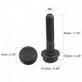Uxcell Metric M6x30mm Hex Flange Bolts 20pcs 10 9 Grade Carbon Steel Hexagon Head Screws