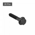 Uxcell Metric M6x30mm Hex Flange Bolts 20pcs 10 9 Grade Carbon Steel Hexagon Head Screws