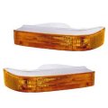 Front Turn Signal Lights For Ford F-150 F-250 F-350 1992 To 1997 Driver And Passenger Side Pair Amber Lens Below Headlight 